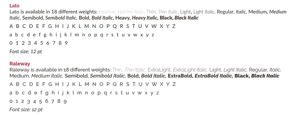 GCC Brand Guidelines fonts sans serif