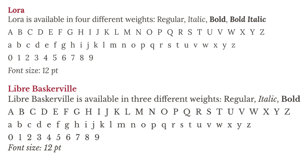 GCC Brand Guidelines fonts serif