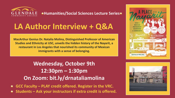 LA Author Interview + Q&A flyer